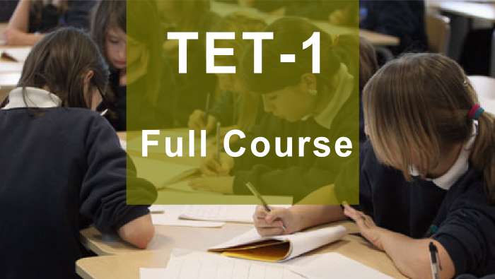 TET-1 exam material, video lectures and online tests