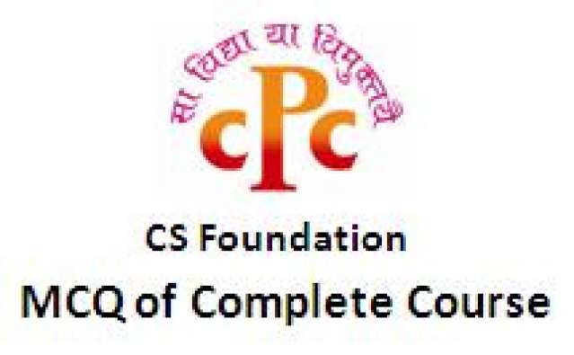 CS Foundation MCQ