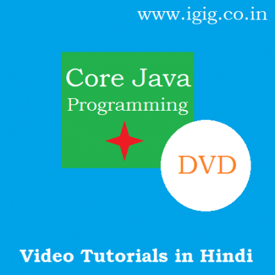 Core Java Programming Tutorial Training DVD : Learn in Hindi