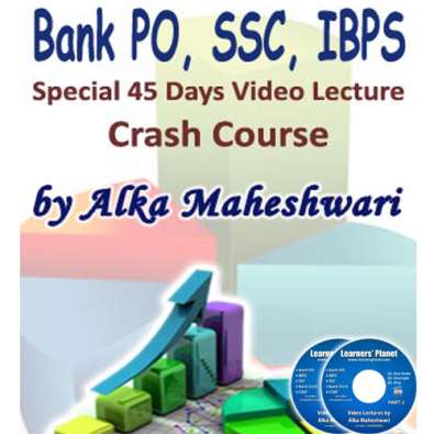 Bank PO, CSAT, SSC video lecture-45 Days Crash Course-Single user