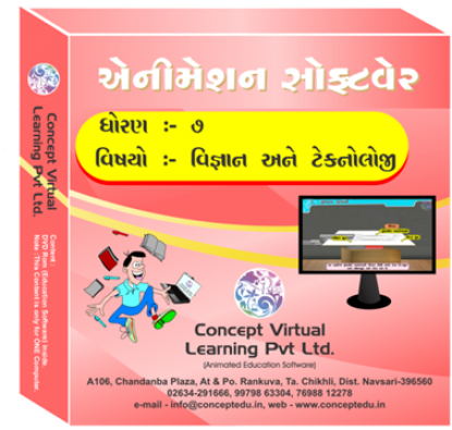 Learn Science by animated educated DVD for std 7 (Animated Education Software)