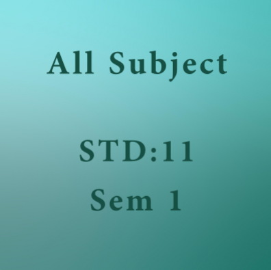 Std 11 Sem 1 All Subject  (E Net) Software