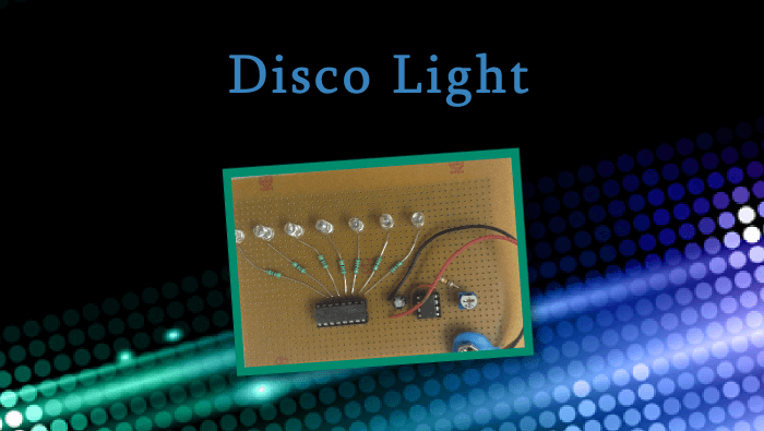 Disco light hand made on GPB (General Purpose Board)