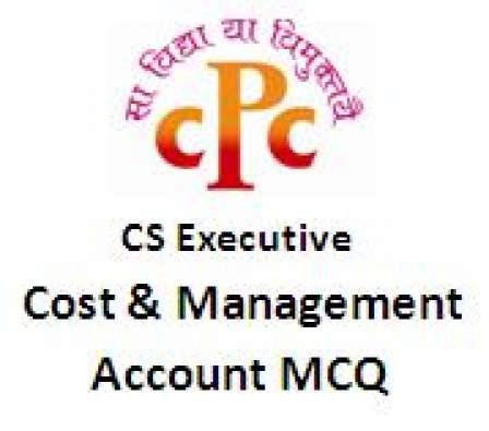 CS Executive Cost Account MCQ