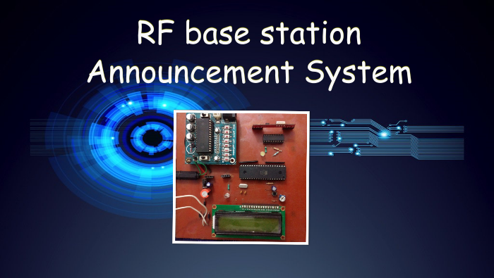 RF  base station announcement system